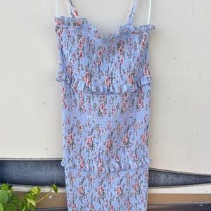 Floral Strapless Dress